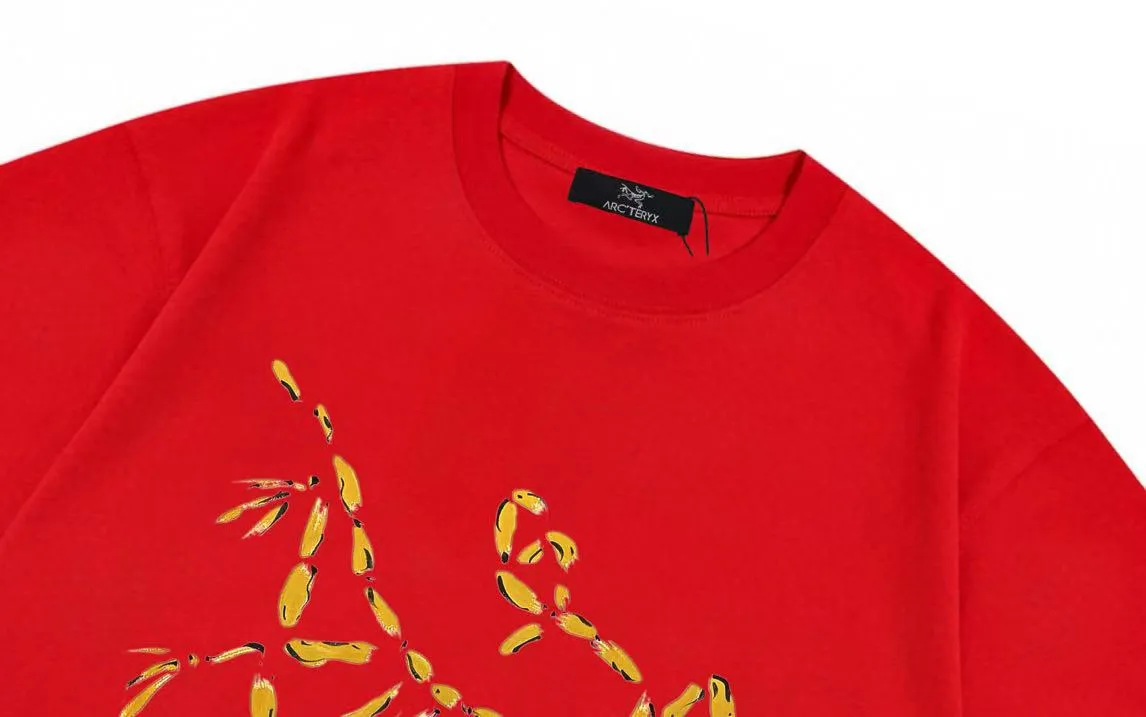 ARC TERYX JIL SANDER Series 2025New Arrival logo Same Style t 100％ 32 ：Red Size：XS S M L